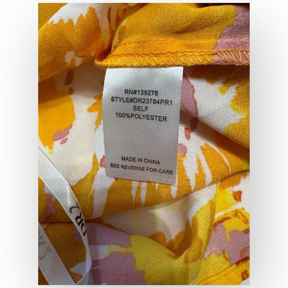 NWT DR2 Women’s Tie-Dye Halter Neck Blouse Yellow Pink White Size S - Picture 8 of 11